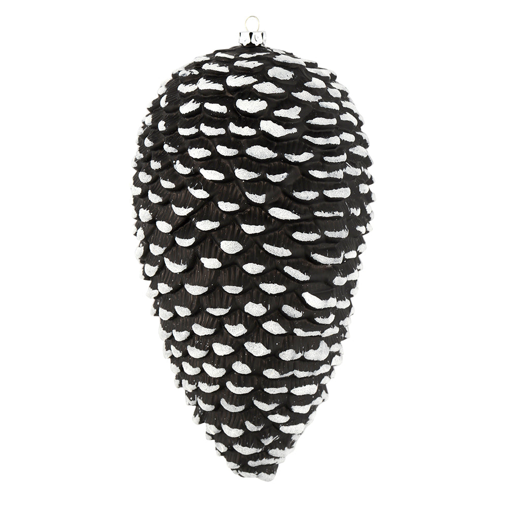 7" Matte Glitter Pinecone Ornament — view 4