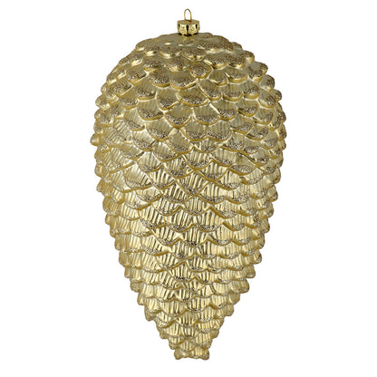 7" Matte Glitter Pinecone Ornament — view 3
