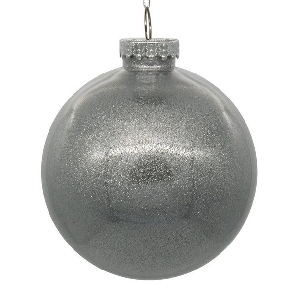4.75" Glitter Clear Ball - Set of 4
