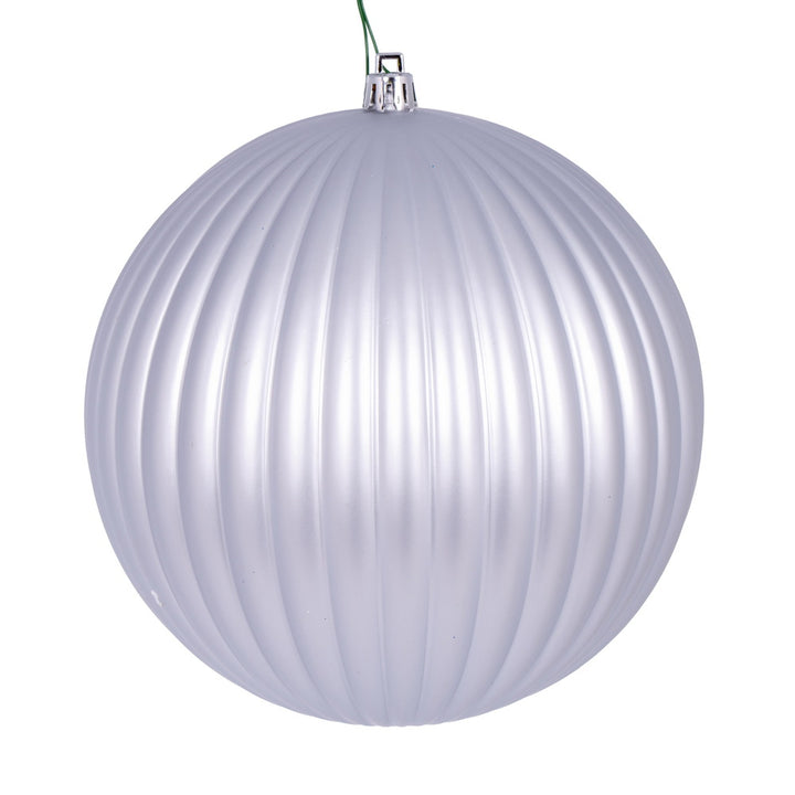 Decorate your tree with the elegant 6" Matte Lined Ball Ornament - Set of 4 for a chic holiday look.