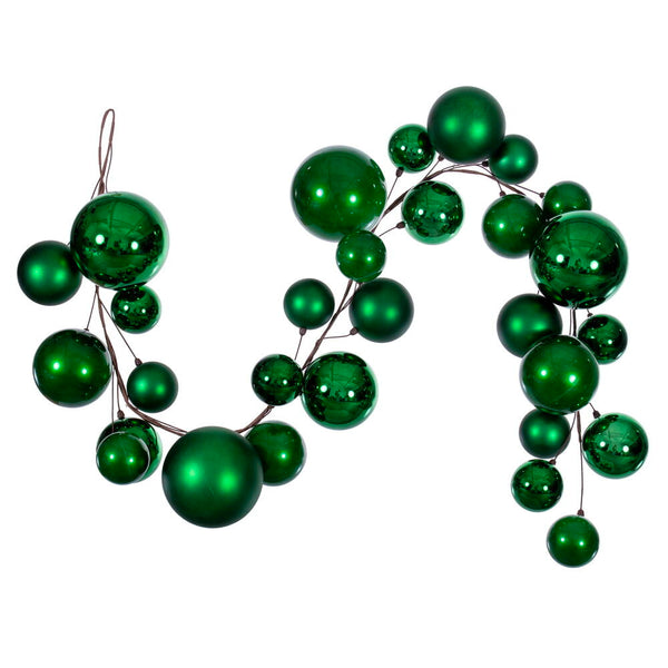 6' Green Ball Branch Garland