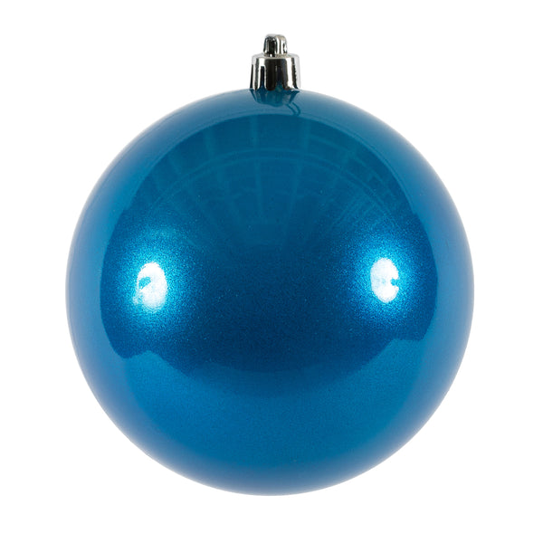 4" Blue Candy Ornament UV Drilled