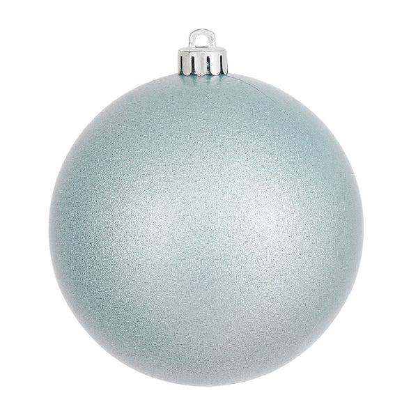 6" Baby Blue Candy Ball Ornament UV Drilled Cap