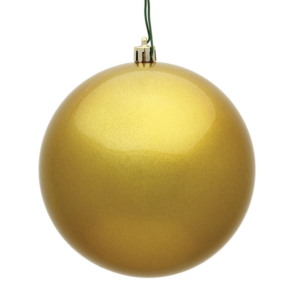 8" Gold Candy Ornament UV Drilled Cap