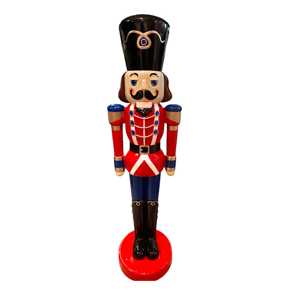 6 Foot Jeweled Nutcracker Resin Display