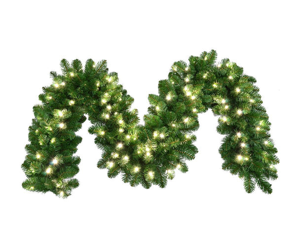 9' x 14" Oregon Garland - Pure White