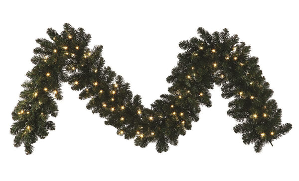 9' x 14" Oregon Garland - Classic White