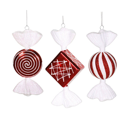 4" Peppermint Candy Ornament Assortment - Set of 3 — view 2