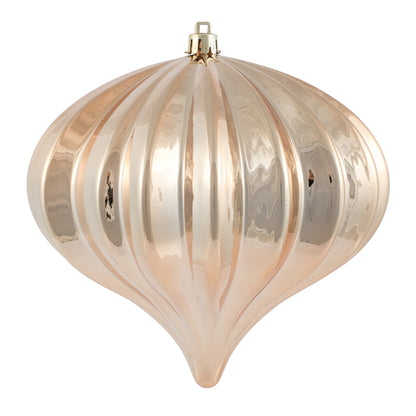 5.7" Shiny Onion Ornament - Café Latte - UV Treated - Set of 3 Café Latte — view 1
