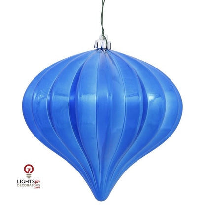 5.7" Shiny Onion  Ornament Drilled  - Single
