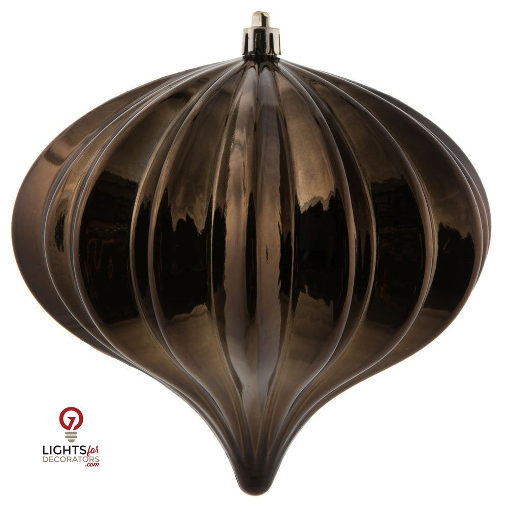 5.7" Shiny Onion  Ornament Drilled  - Single