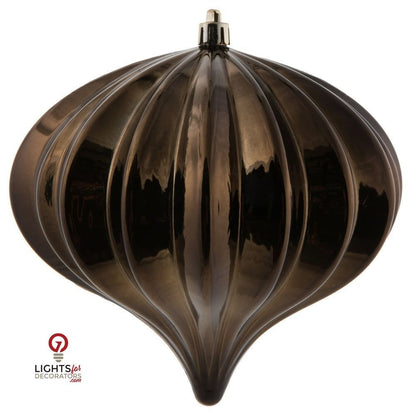 5.7" Shiny Onion  Ornament Drilled  - Single