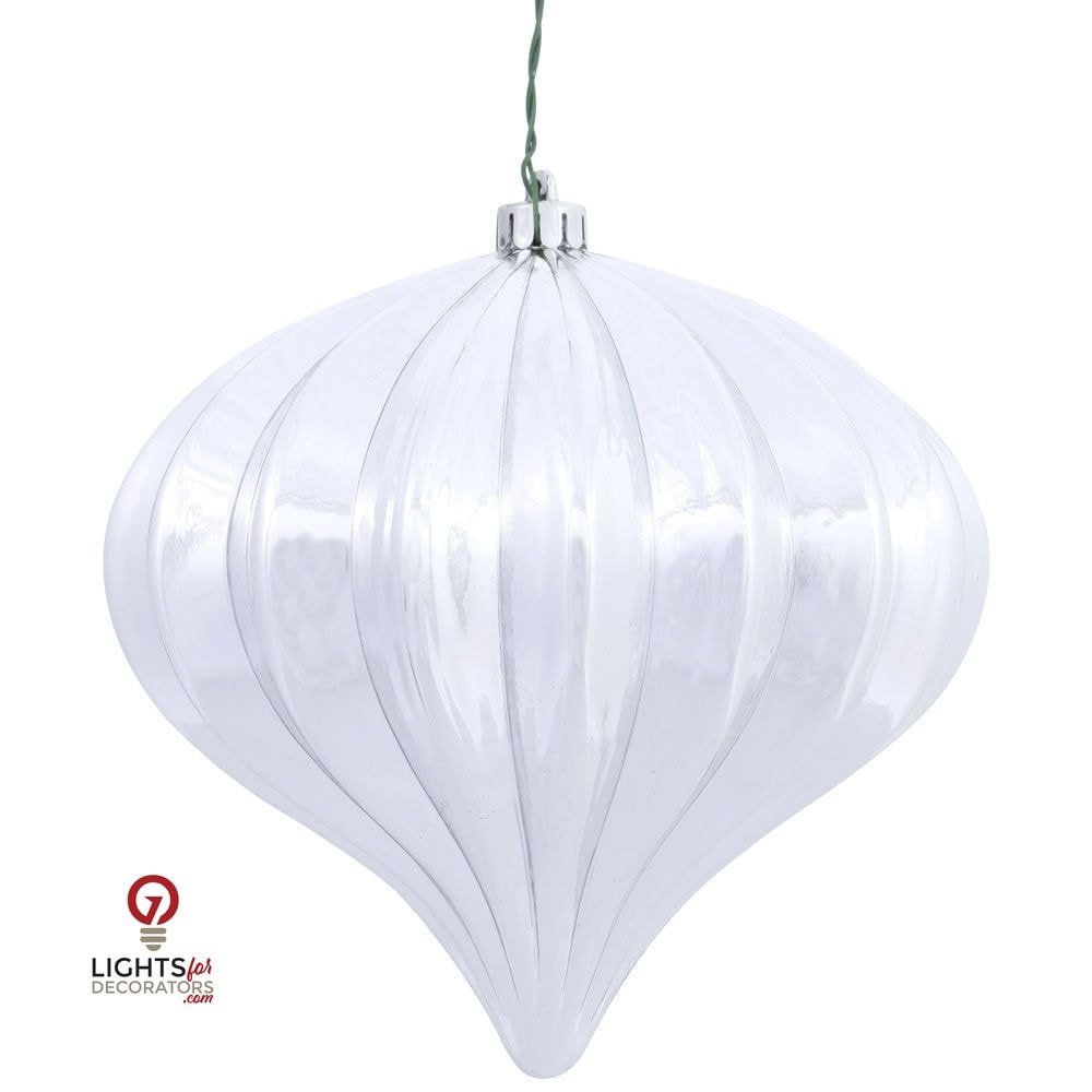 5.7" Shiny Onion  Ornament Drilled  - Single