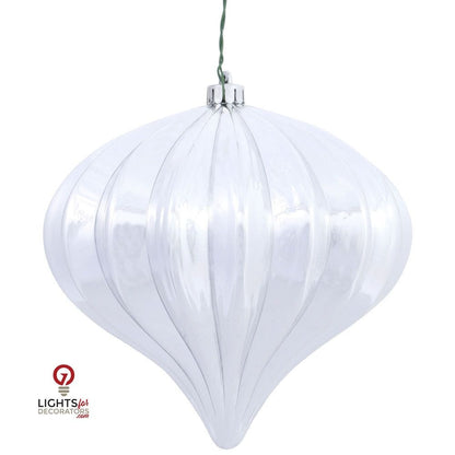 5.7" Shiny Onion  Ornament Drilled  - Single