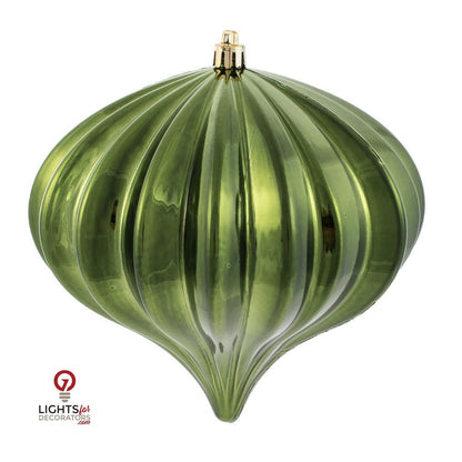 5.7" Shiny Onion  Ornament Drilled  - Single