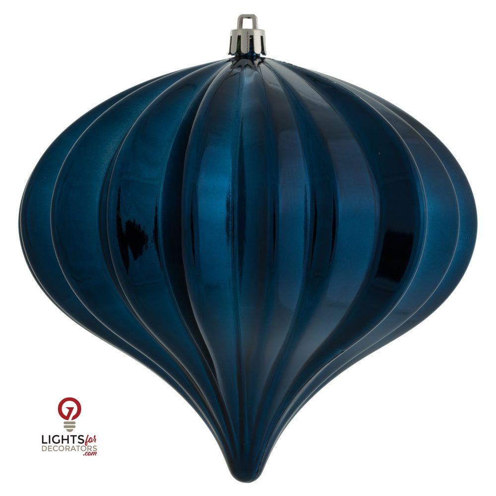 5.7" Shiny Onion  Ornament Drilled  - Single