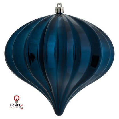 5.7" Shiny Onion  Ornament Drilled  - Single