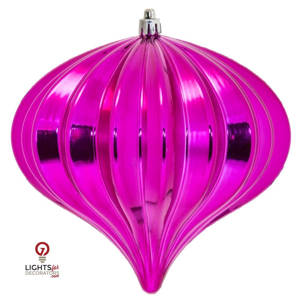5.7" Shiny Onion  Ornament Drilled  - Single