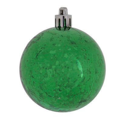 4" Shiny Mercury Ball Ornament - Green Green — view 1