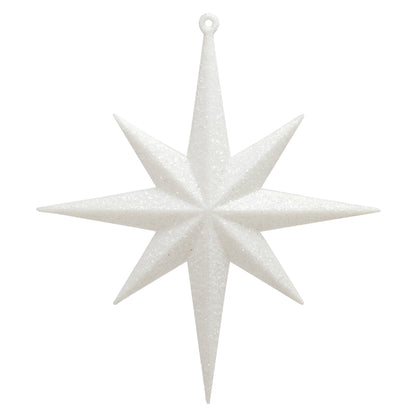 4" Glitter Bethlehem Star Ornament - White - Set of 4 White — view 1