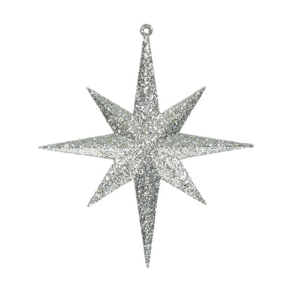 4" Glitter Bethlehem Star Ornament - Champagne - Set of 4 Champagne — view 1