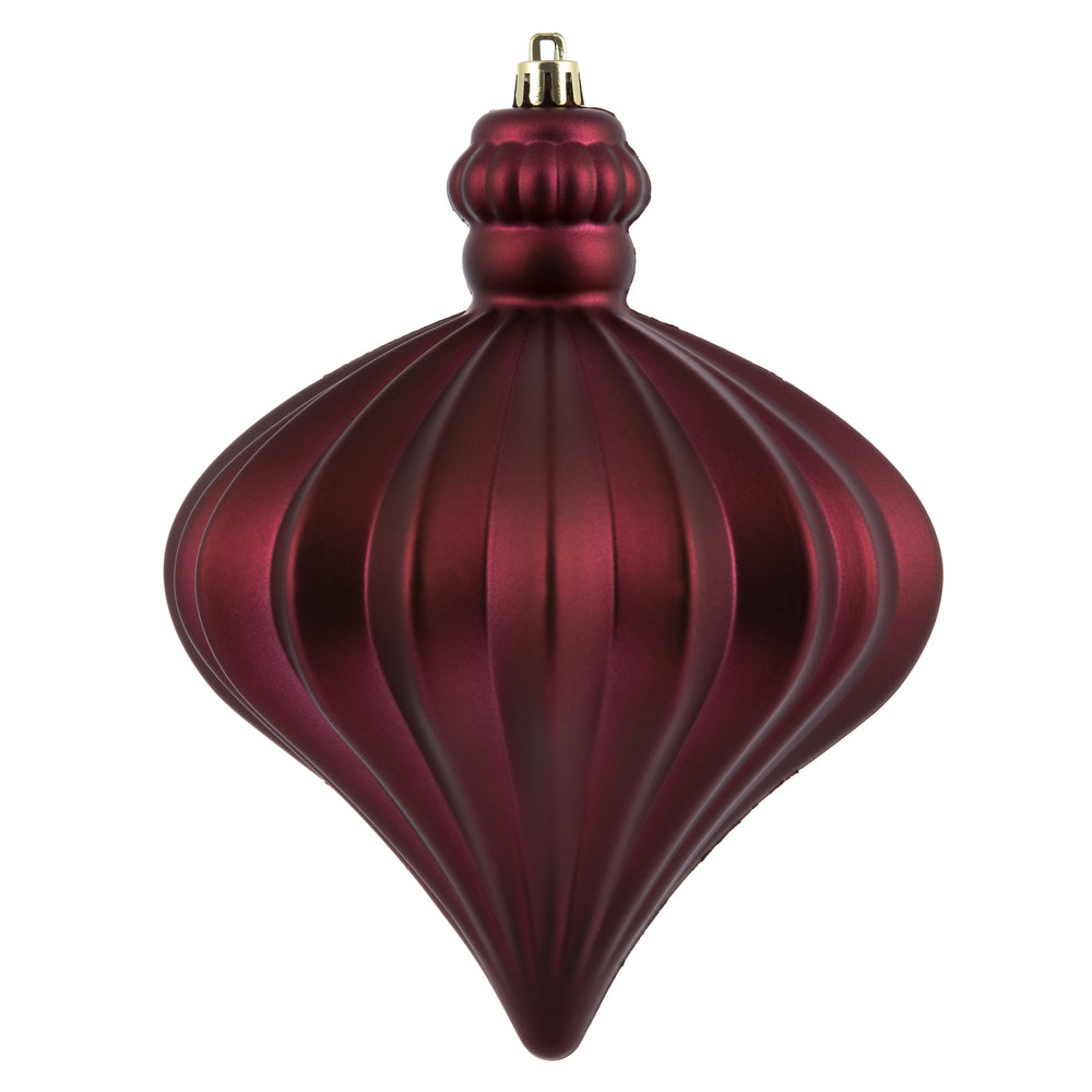 4" Matte Onion Drop Ornament - Berry Red - Set of 4 Berry Red — view 1