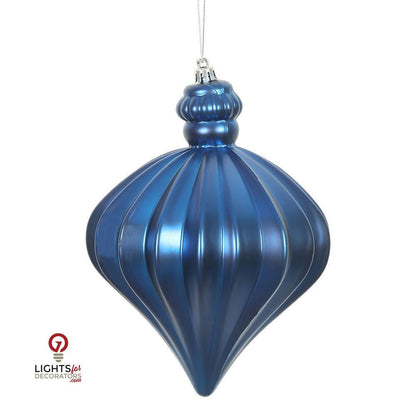 6" Matte Onion Drop Ornament - Single