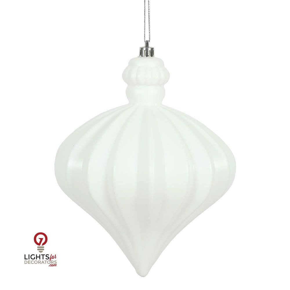 6" Matte Onion Drop Ornament - Single