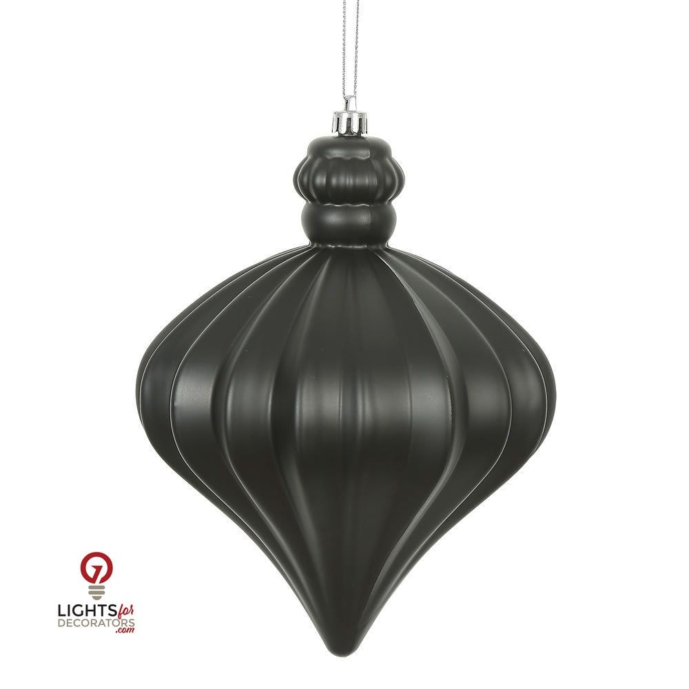 6" Matte Onion Drop Ornament - Single