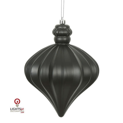 6" Matte Onion Drop Ornament - Single