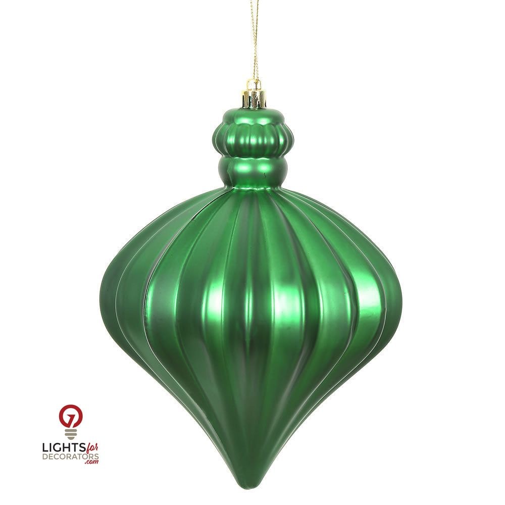 6" Matte Onion Drop Ornament - Single