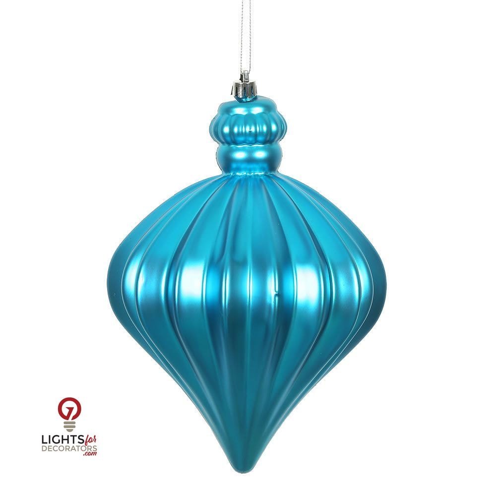 6" Matte Onion Drop Ornament - Single