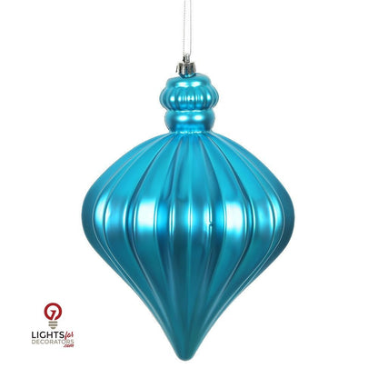 6" Matte Onion Drop Ornament - Single