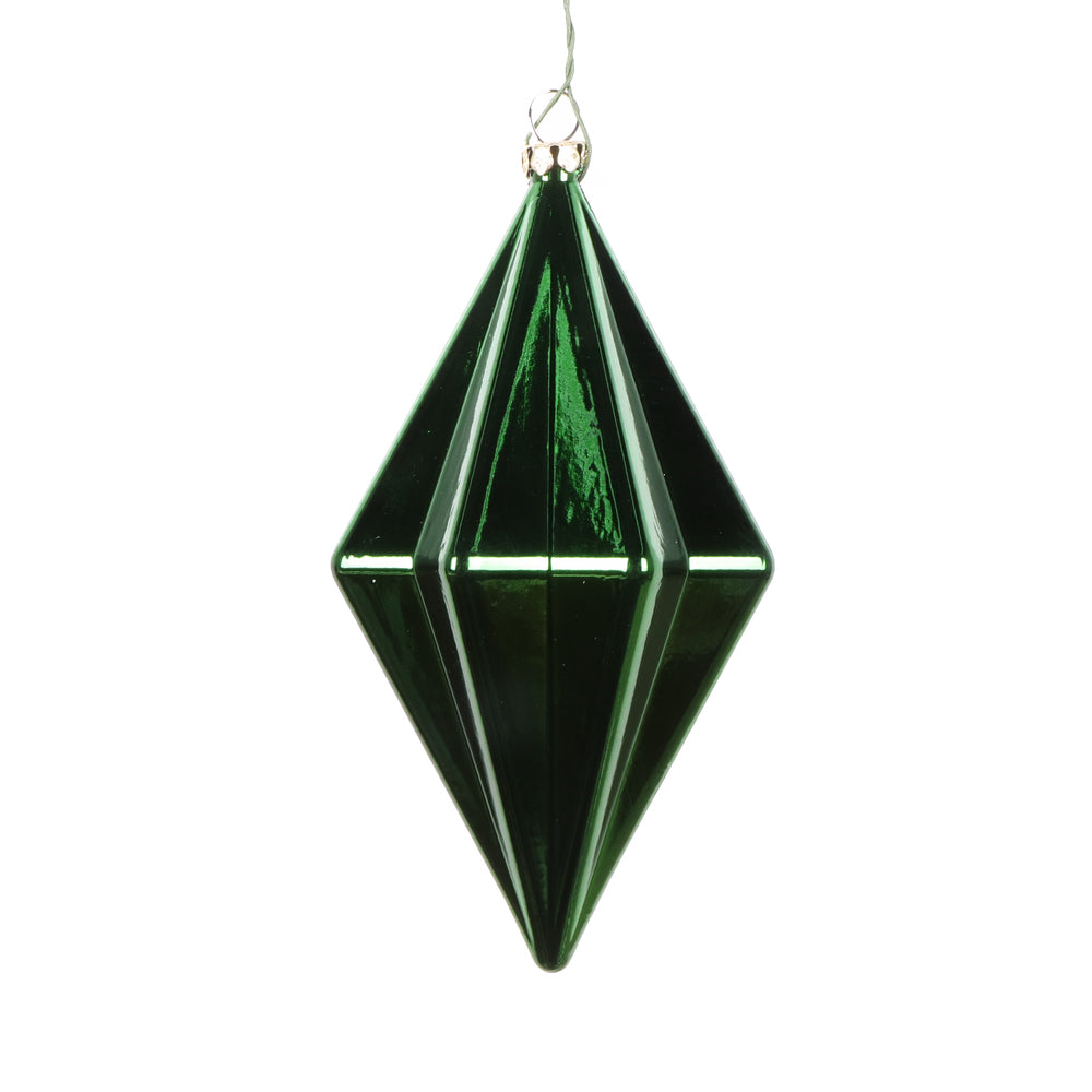 5.5" Shiny Finial Ornament - Emerald - Set of 4 Emerald — view 1