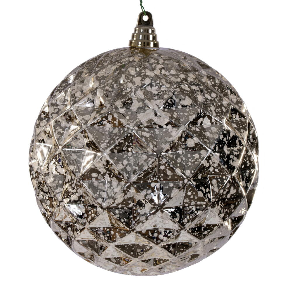 4" Diamond Mercury Ornament - Champagne Champagne — view 1