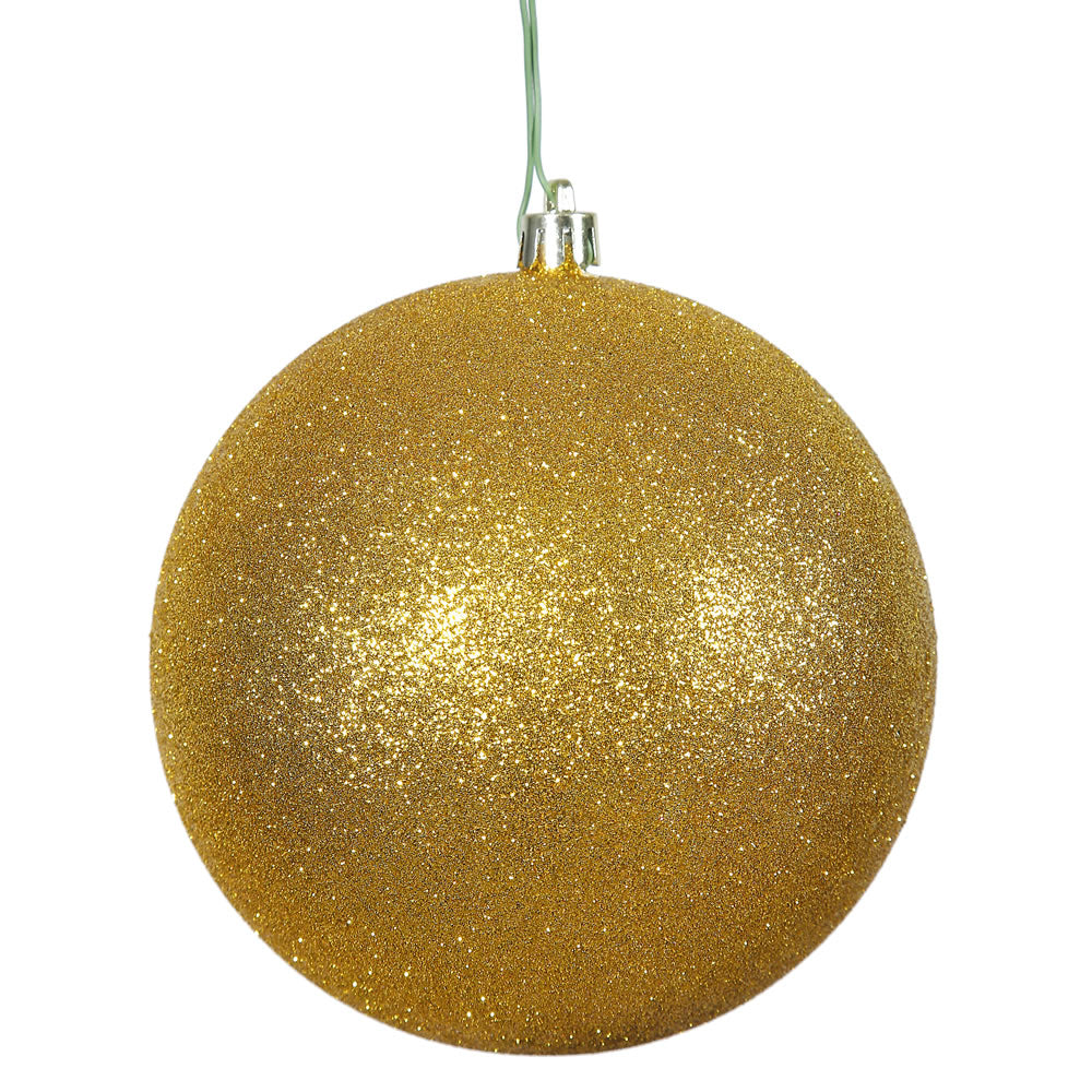 Antique Gold - Shatterproof Ball Chritsmas Tree Ornamanets — view 1