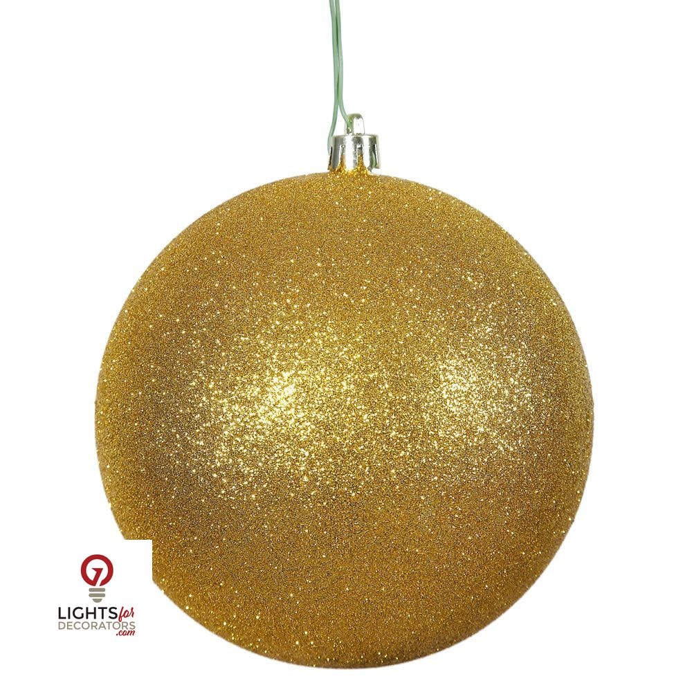 Antique Gold - Shatterproof Ball Chritsmas Tree Ornamanets — view 4