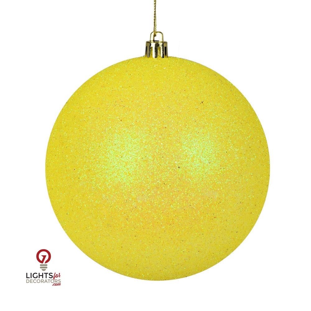 Yellow - Shatterproof Ball Chritsmas Tree Ornamanets — view 4