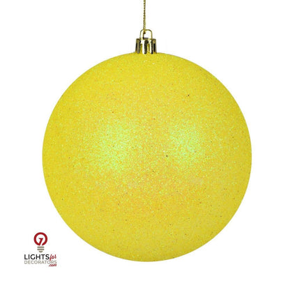 Yellow - Shatterproof Ball Chritsmas Tree Ornamanets — view 4