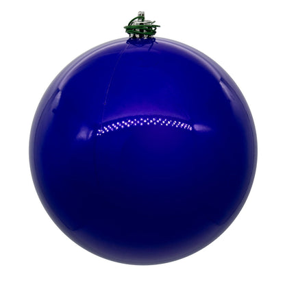 4" Shatterproof Ball Ornament - Purple - Matte - UV Treated 6" (Set of 4)- Pearl (UV) – Bag of 4 — view 1