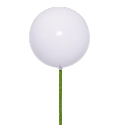 4" UV Treated Ball Ornament - White - Pearl - Set of 6 Pearl (UV) — view 1