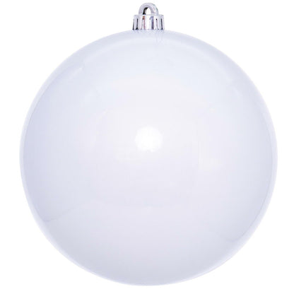 4" UV Treated Ball Ornament - White - Pearl Pearl (UV) — view 1