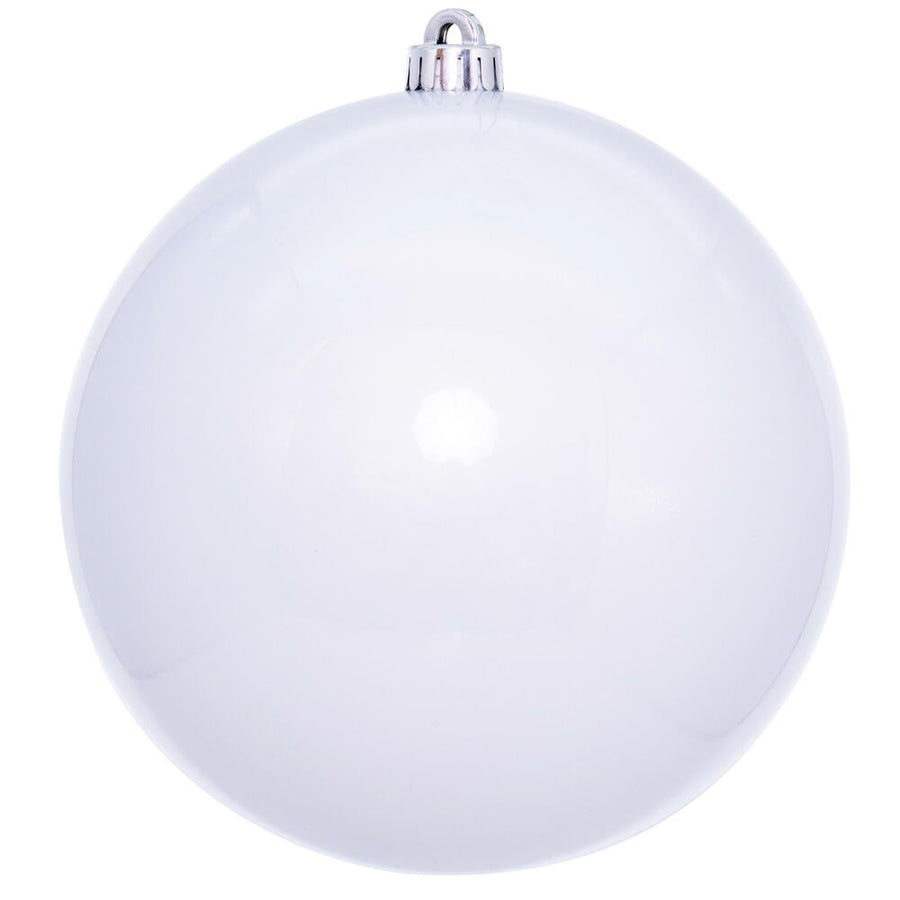 8" UV Treated Ball Ornament - White - Pearl Pearl (UV)