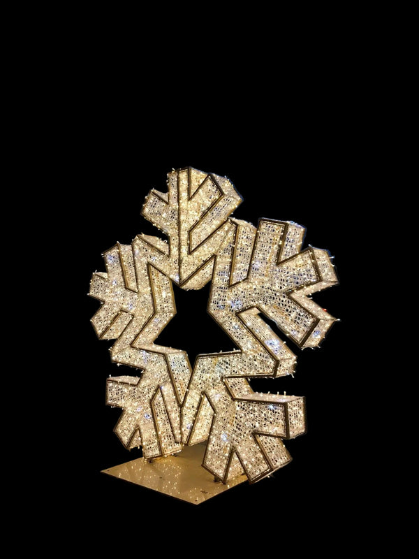 Premium Majestic Twinkle Snowflake – Commercial Twinkle Display (3'–12')