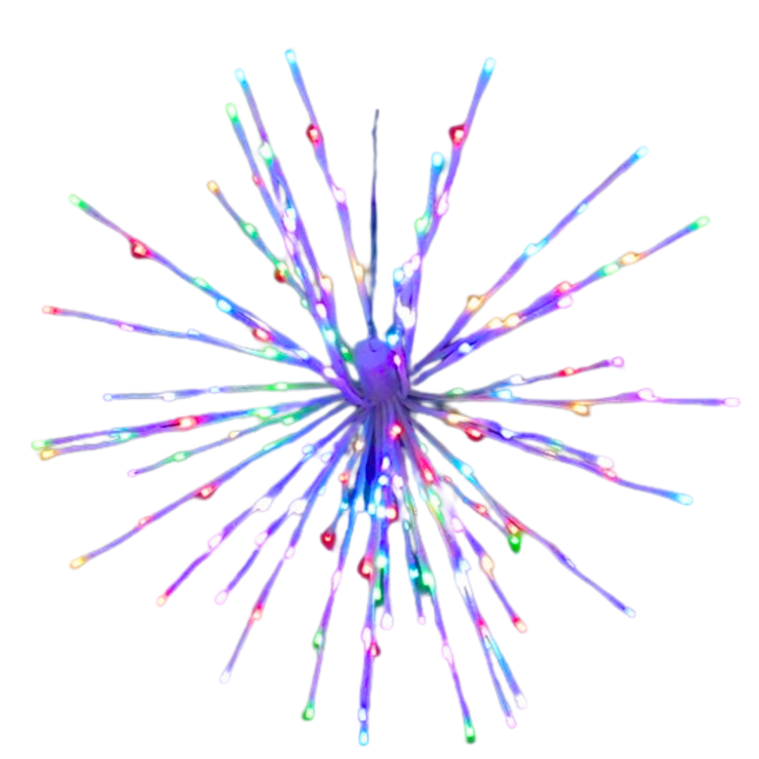 16" Red/Pure White LED Spritzer - Twinkle - Green Frame Twinkle- Red & Pure White- Green- 16" — view 2