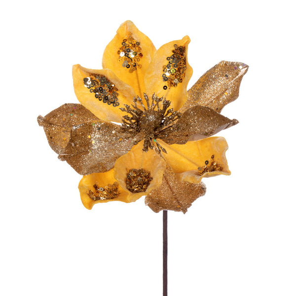 15" Deluxe Magnolia 8" Flower - Set of 6