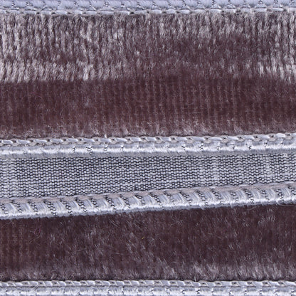 Pewter Velvet Dupion Ribbon