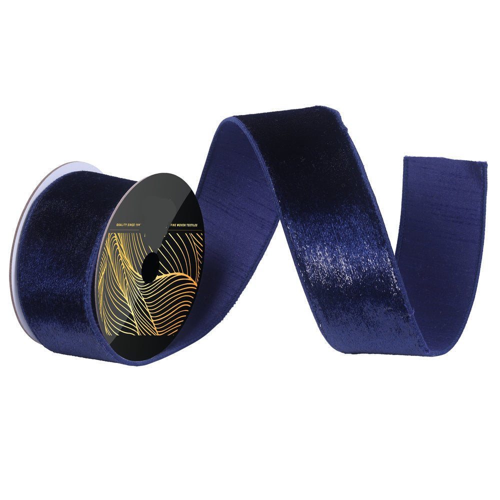 2.5" Ribbon - Velvet Dupion - 10 Yard Roll - Red 2.5"- 10 yard — view 1