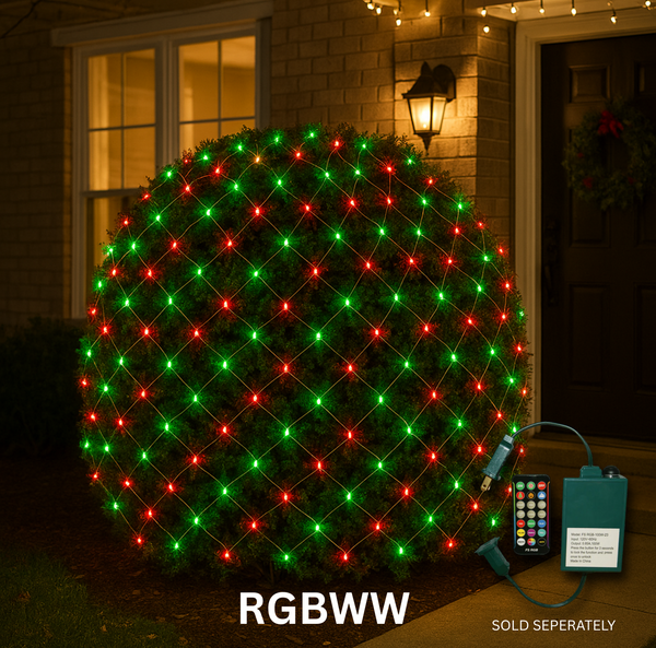 RGBWW Commercial LED Net Lights 5MM - 100 Lights