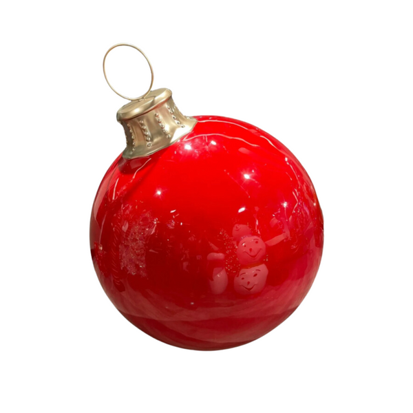 44 Inch Ornament Ball with Metal Stand Resin Display